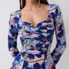 Belle - Tropical Flowers Blue